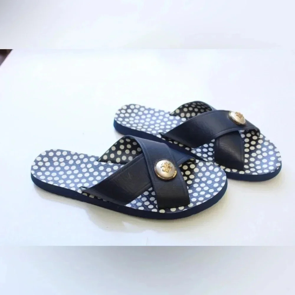 Tory Burch Black and White Sandals - Picture 11 of 16